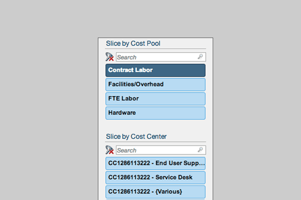 Filtering for Business Intel - Apptio