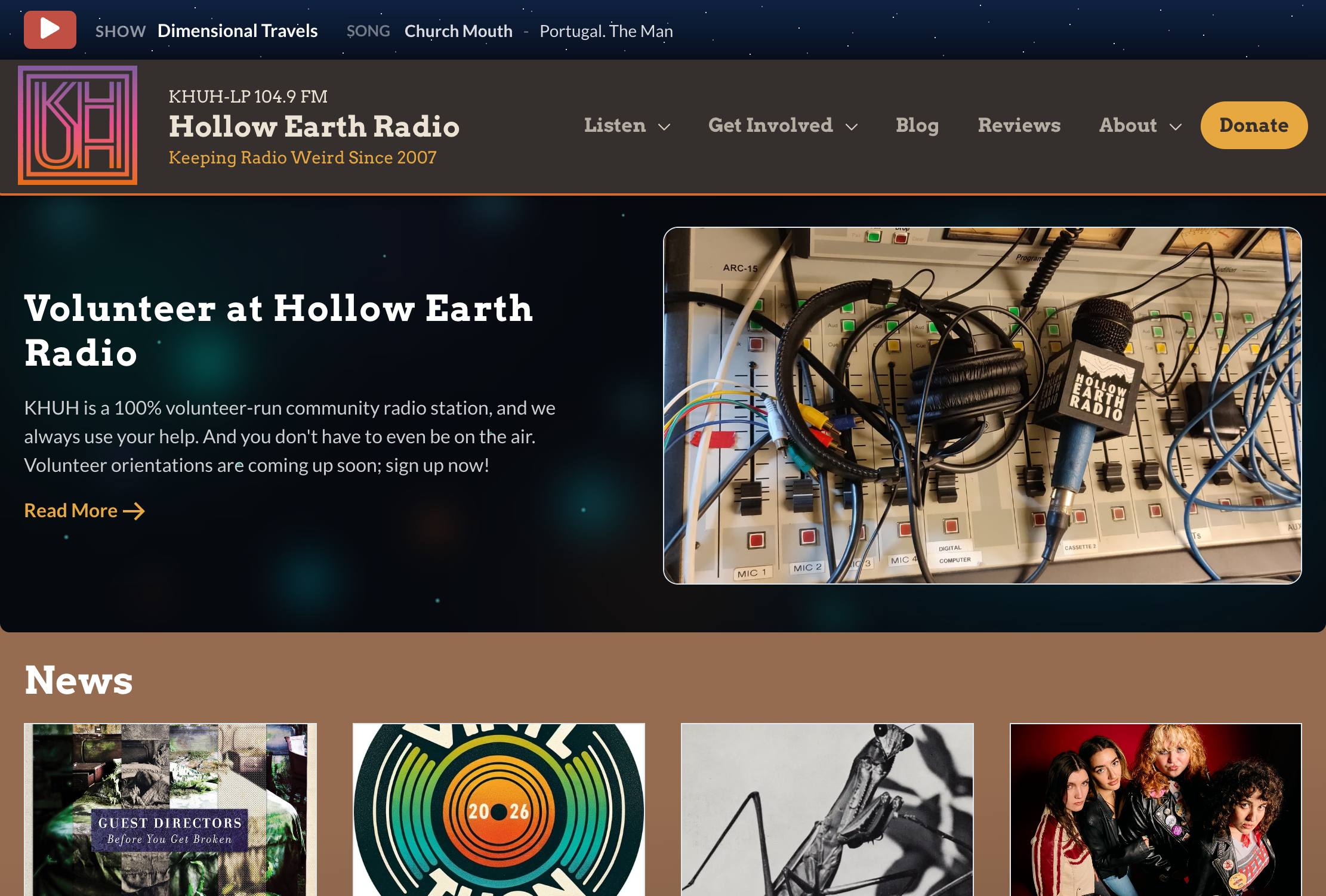 Hollow Earth Radio / KHUH 104.9 FM
