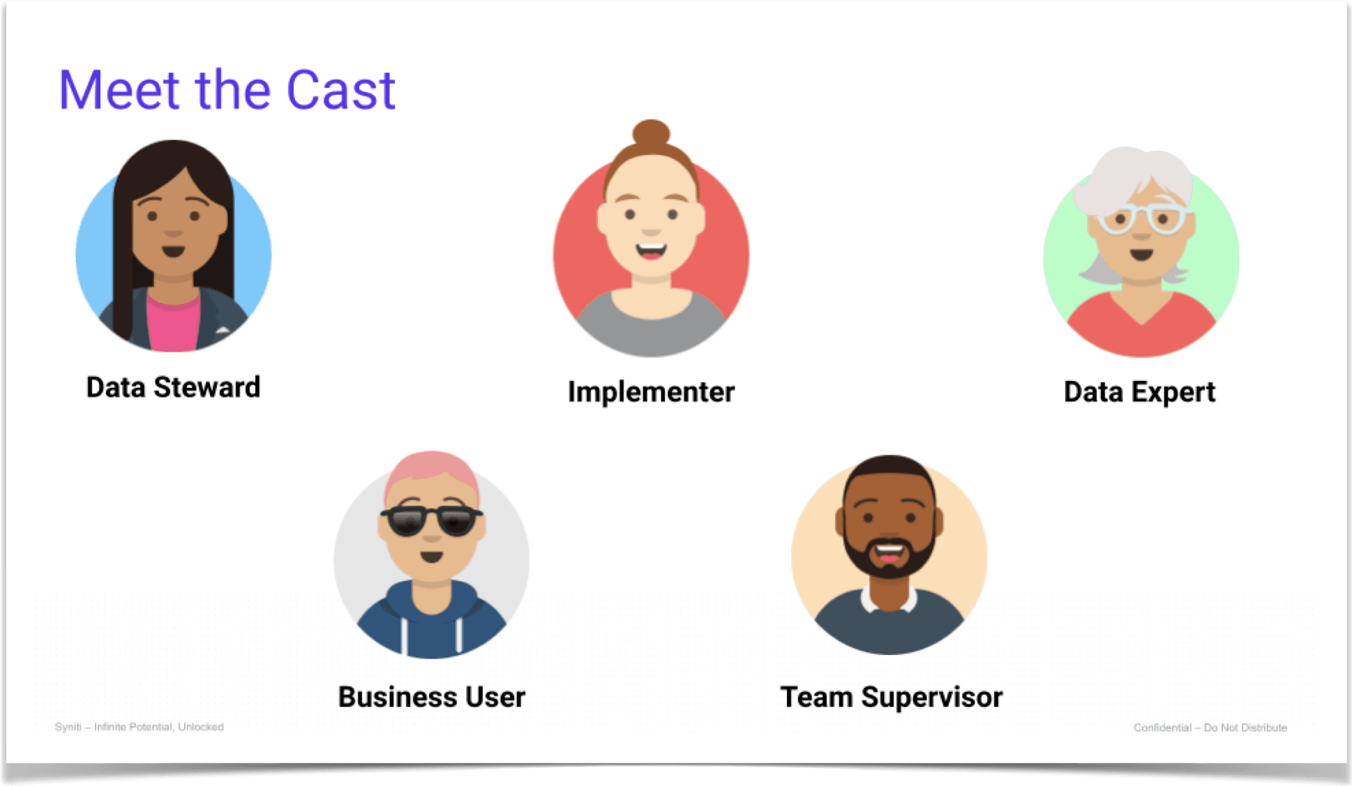 Primary personas for Syniti Knowledge Platform